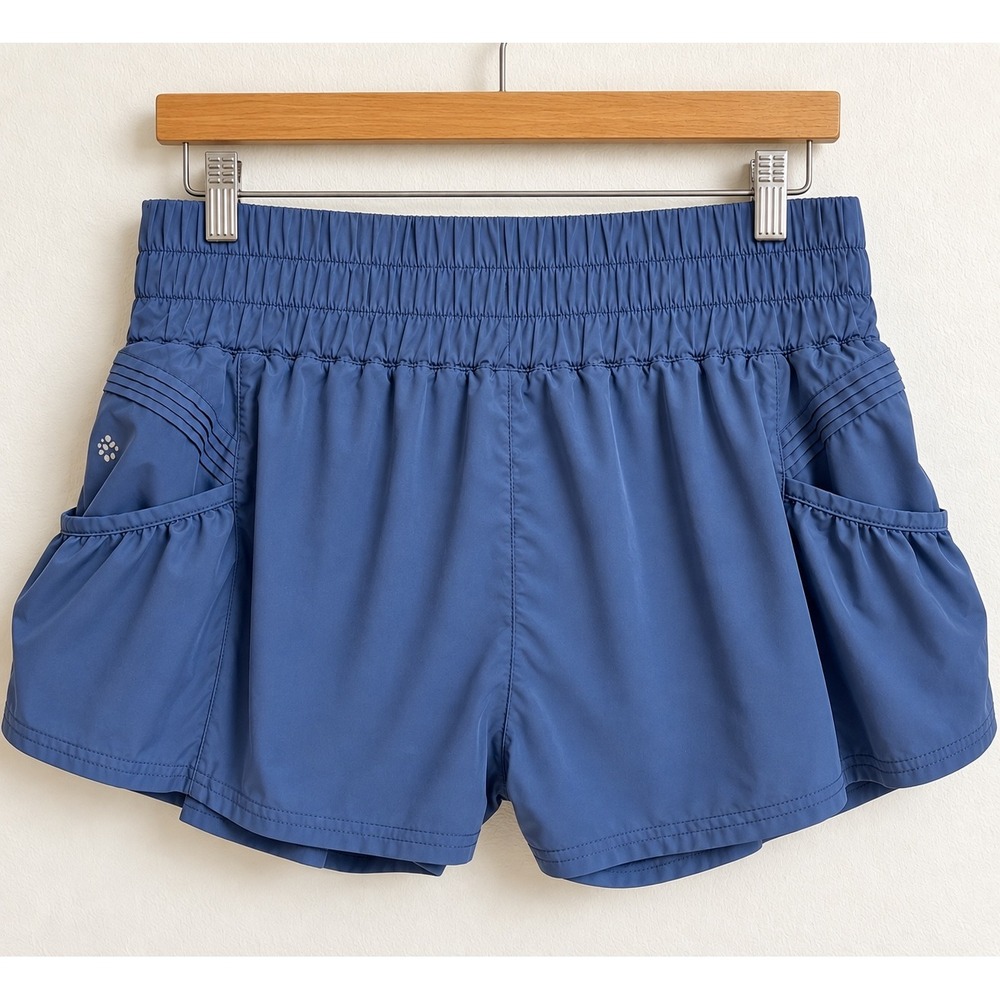 Free People FP Movement Get Your Flirt On Shorts Slate Blue OB1211408 Medium
